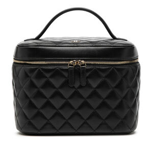 Pre-Loved Chanel CC Quilted Lambskin Vanity Bag